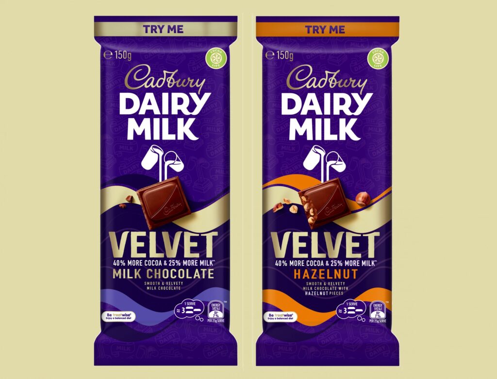 Cadbury Introduces New 'Velvet' Line Chocolate Experience